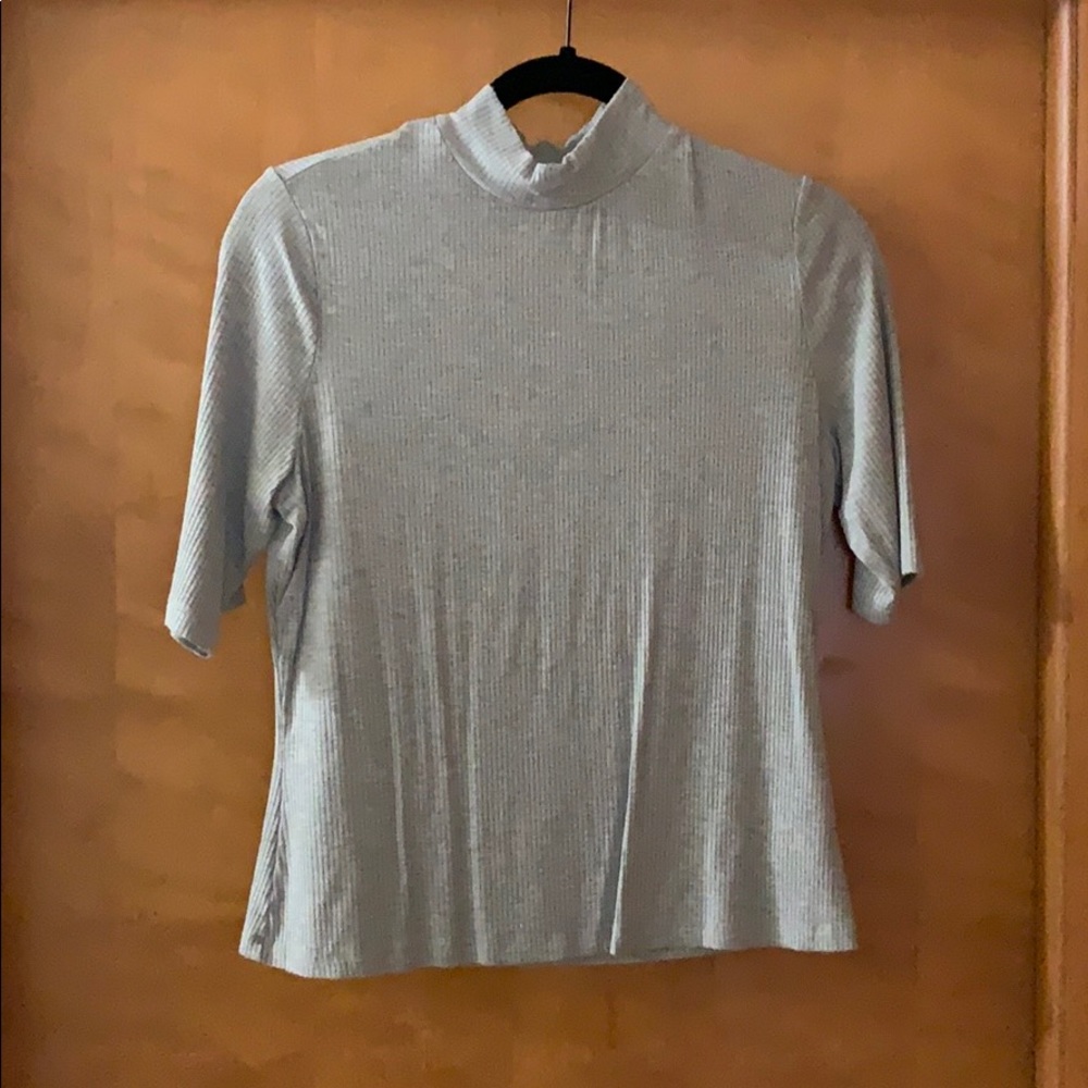POPSUGAR Gray Turtleneck Shirt